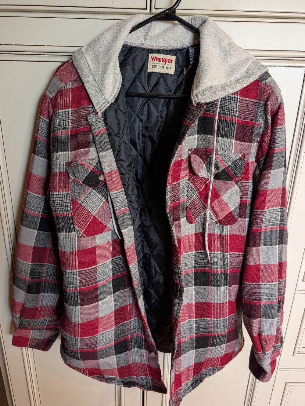Wrangler Plaid Hooded Jacket